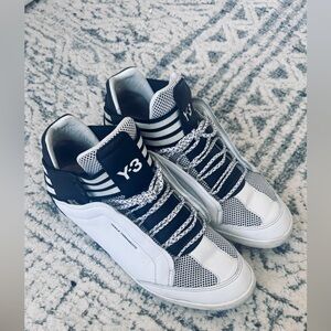 Exclusive Y-3 Sneakers , US 9.5/UK 9, white with black adidas stripes for sale.